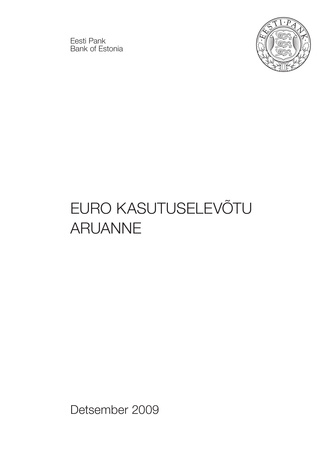 Euro kasutuselevõtu aruanne ; 2009-12