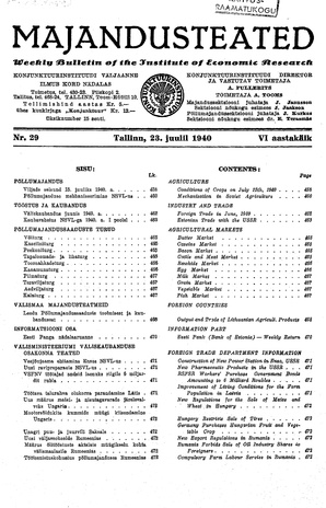 Majandusteated ; 29 1940-07-23