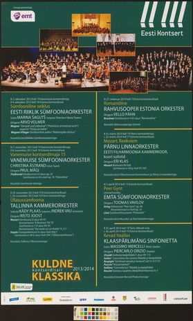 Kontserdisari Kuldne klassika 2013/2014 