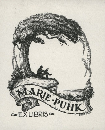 Marie Puhk ex libris 