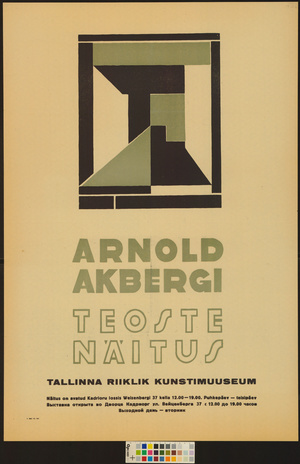 Arnold Akbergi teoste näitus
