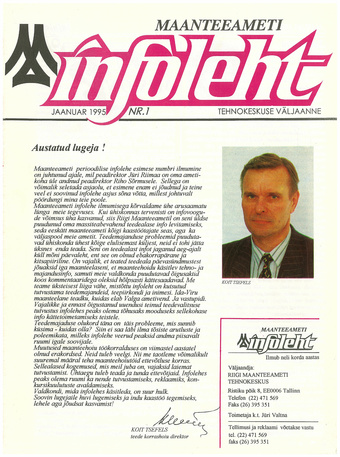 Maanteeameti Infoleht : Tehnokeskuse väljaanne ; 1 1995-01