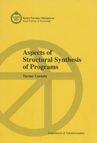 Aspects of structural synthesis of programs : dissertation 