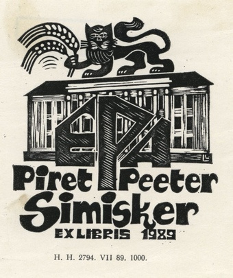Piret Peeter Simisker ex libris 