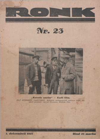 Ronk : perekonna ajakiri ; 23 (179) 1927-12-01