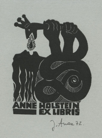 Anne Holstein ex libris 