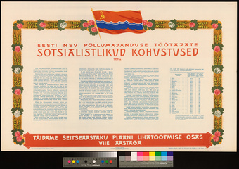 Eesti NSV põllumajanduse töötajate sotsialistlikud kohustused 1959. a.