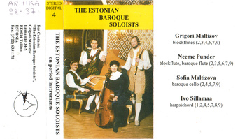 The Estonian Baroque Soloists on period instruments