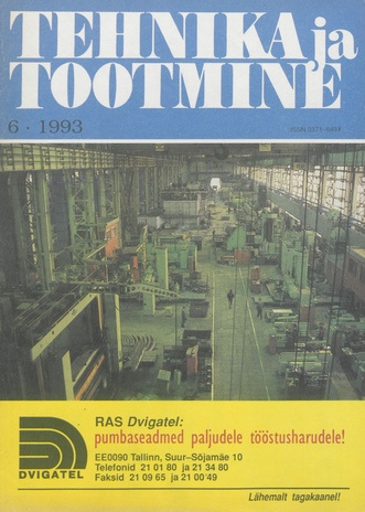 Tehnika ja Tootmine ; 6 1993-06