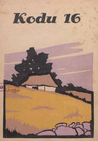 Kodu : perekondlik kirjanduse, teaduse ja kunsti ajakiri ; 16 1929-08