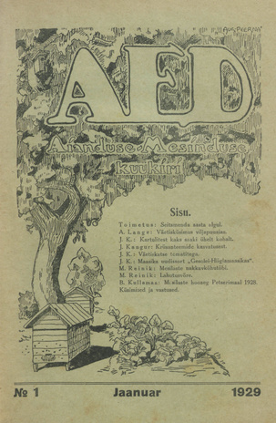 Aed : aianduse ajakiri ; 1 1929-01