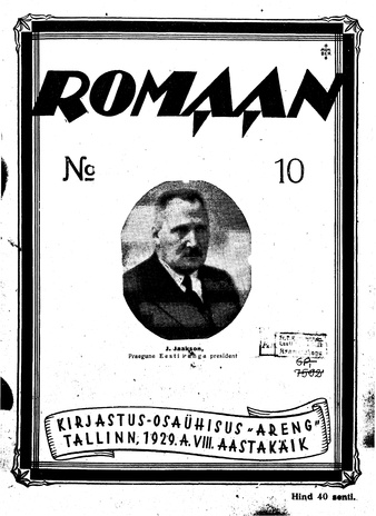 Romaan ; 10 (172) 1929-05