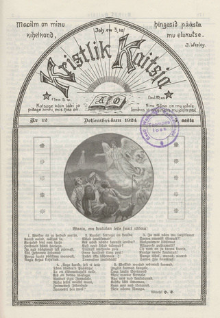 Kristlik Kaitsja : Eesti metodistide häälekandja ; 12 1924-12