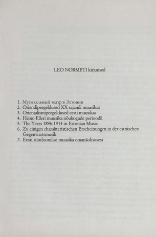 Leo Normeti kirjutised