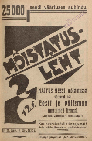 Mõistatusleht ; 23 1932-09-03