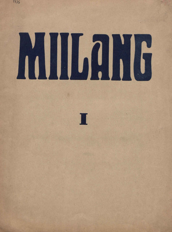 Miilang : Hugo Treffneri Gümnaasiumi õpilaskonna väljaanne ; 1 1926