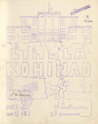 Lihula Kohinad ; 1 (2) 1933-01-25