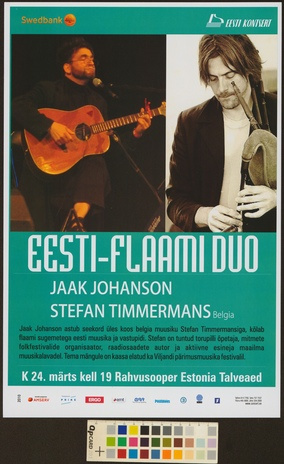 Eesti-flaami duo : Jaak Johanson, Stefan Timmermans 