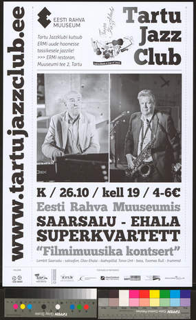 Tartu Jazz Club : Saarsalu-Ehala superkvartett 