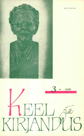 Keel ja Kirjandus ; 3 1981-03