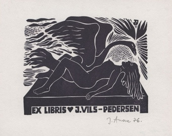Ex libris J. Vils-Pedersen 