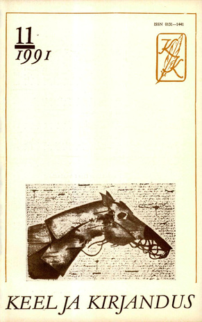 Keel ja Kirjandus ; 11 1991