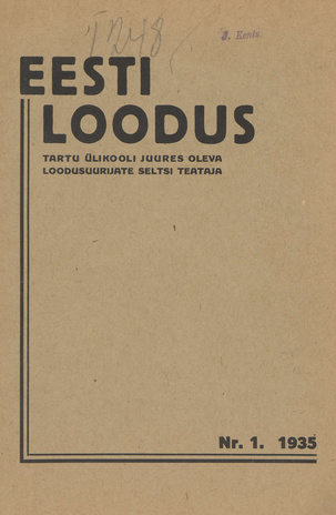 Eesti Loodus ; 1 1935-02-25
