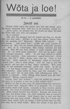 Wõta ja loe ; 11 1933