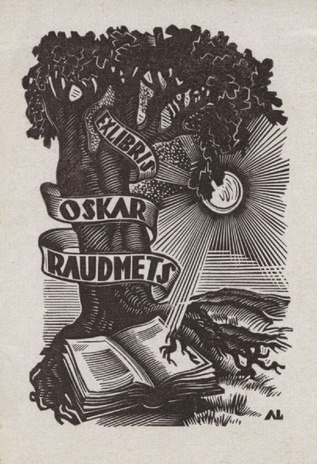 Ex libris Oskar Raudmets 