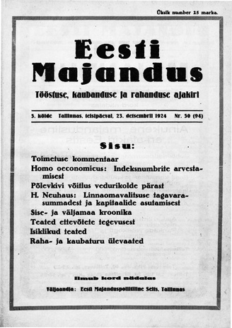 Eesti Majandus ; 50 1924-12-23