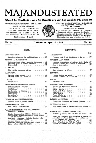 Majandusteated ; 14 1935-04-09