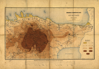 Orographisch-hydrographische Karte von Ost-Estland / Ferdinand Müller