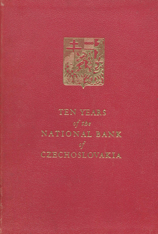 Ten years of the National Bank of Czechoslovakia, 1926-1936