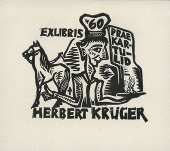 Ex libris Herbert Krüger 60 