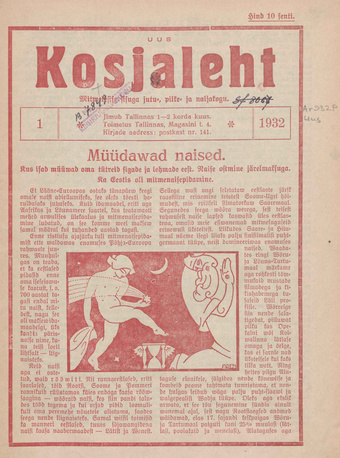 Uus Kosjaleht ; 1 1932