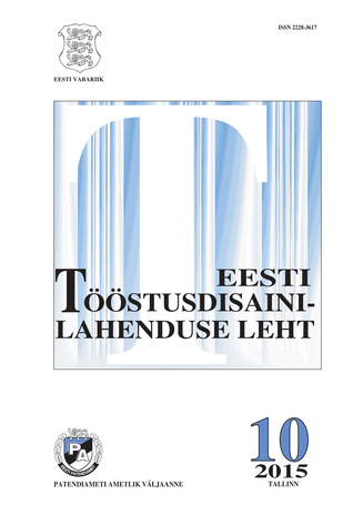 Eesti Tööstusdisainilahenduse Leht ; 10 2015