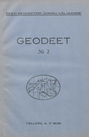 Geodeet : maamõõte ja kultuurtehnika ajakiri ; 2 1935-05-04