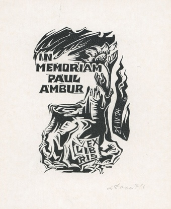 In memoriam Paul Ambur ex libris 