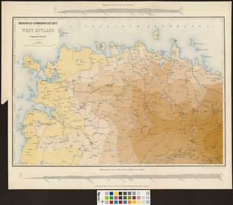Orographisch-hydrographische Karte von West-Estland