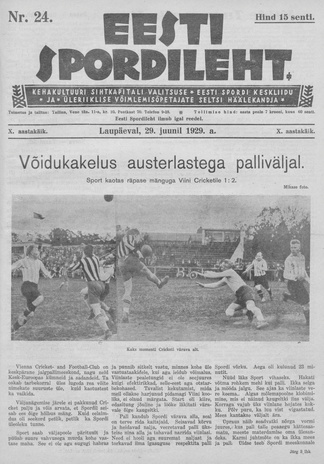 Eesti Spordileht ; 24 1929-06-29