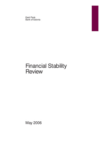 Financial stability review ; may/november 2006