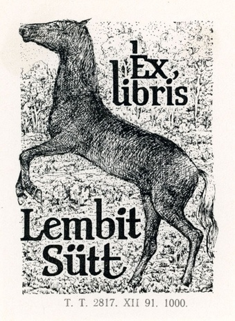 Ex libris Lembit Sütt 