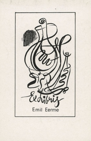 Ex libris Emil Eerme 