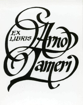 Ex libris Arno Tameri 