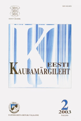 Eesti Kaubamärgileht ; 2 2003-02
