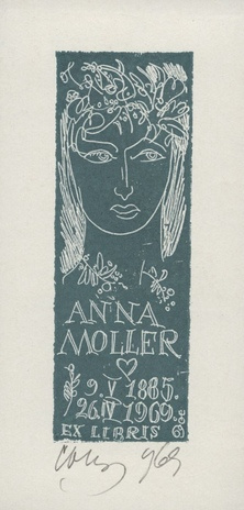 Anna Moller ex libris  