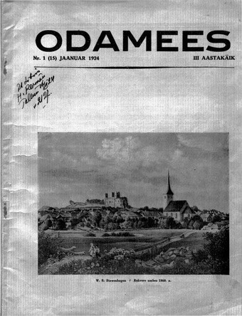 Odamees ; 1 (15) 1924