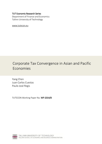 Corporate tax convergence in Asian and Pacific economies (TUTECON Working Paper ; WP-2014/8)