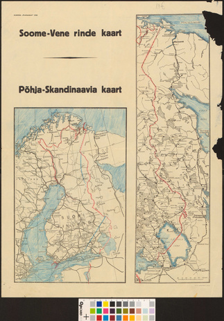 Soome-Vene rinde kaart ; Põhja-Skandinaavia kaart