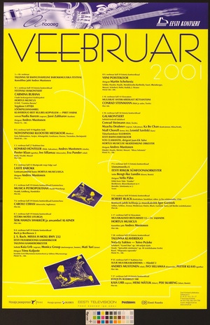 Veebruar 2001 : kontserdid Tallinnas